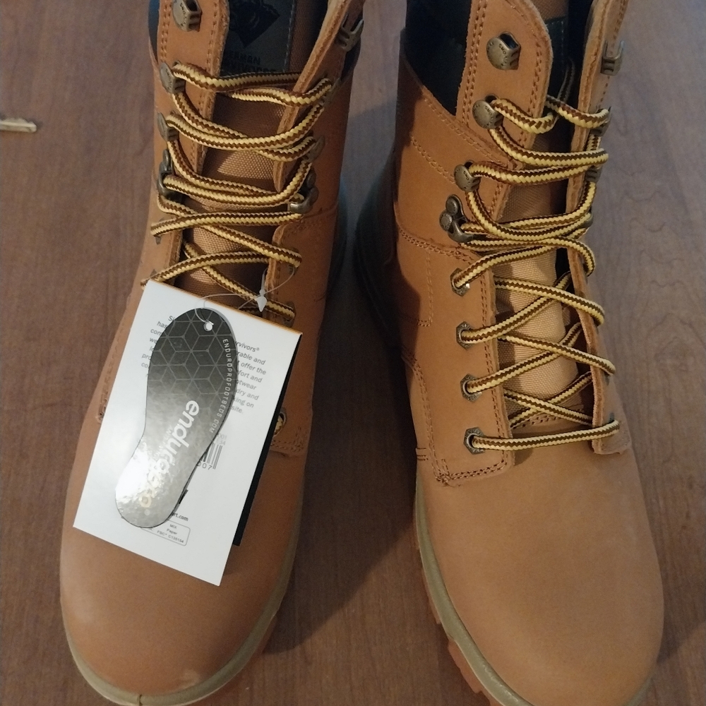 Survivors Steel Toe Leather Waterproof Boots Size 10.5
